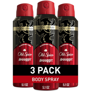 3-Pack 5.1oz Old Spice Aluminum Free Body Spray For Men (Swagger)