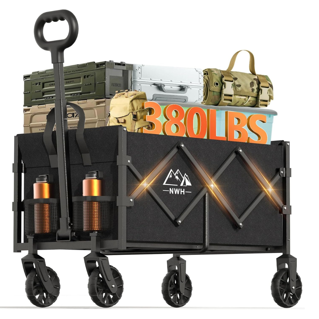120L Collapsible Wagon Cart With Wheels