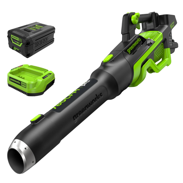 Greenworks Pro 60V 780 CFM Cordless Leaf Blower W/ 4.0Ah Battery & Charger