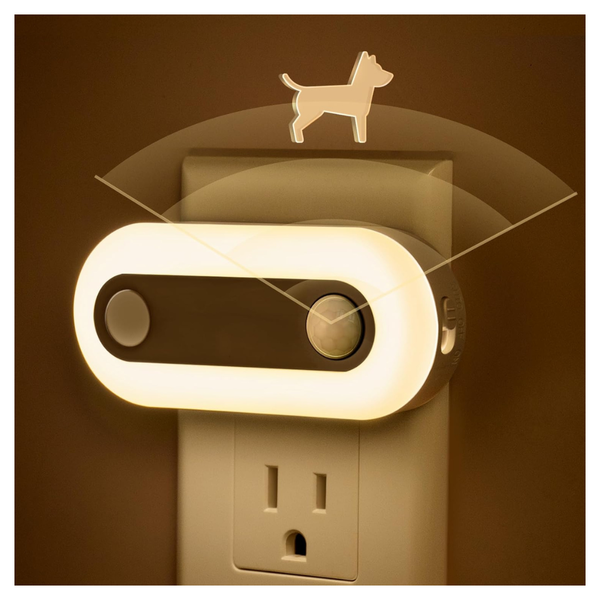 2-Pack Plug Into Wall Dimmable Night Light With Dusk To Dawn Sensor