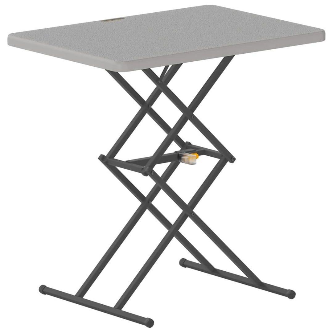 28" FanttikOutdoor Quick Pop-Up Folding Table W/ 3 Adjustable Heights