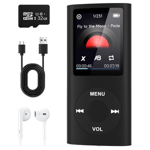 Portable Bluetooth 5.2 Music Player W/ 32GB Memory Card