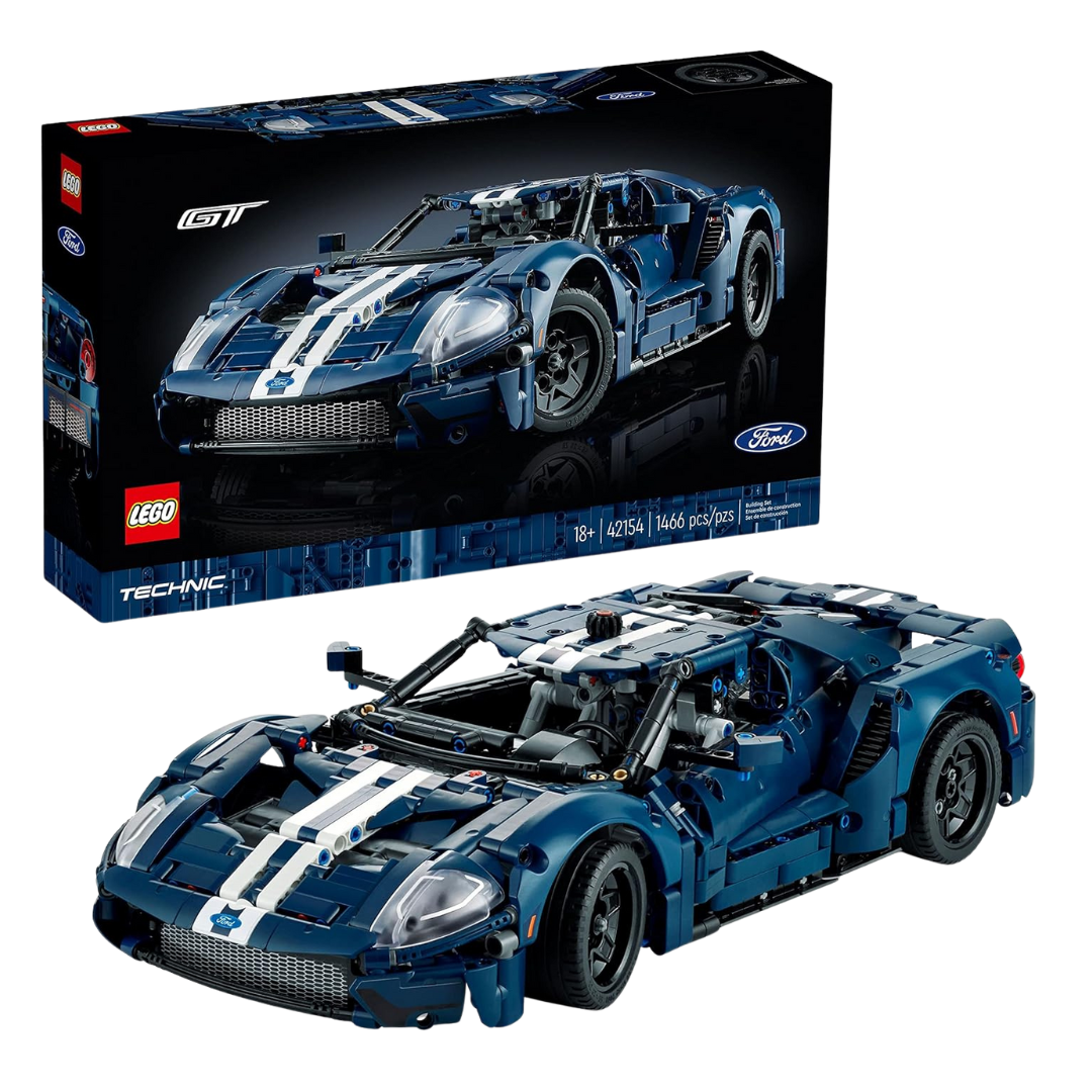 1466-Piece LEGO Technic 2022 Ford GT 42154 Car Model Kit