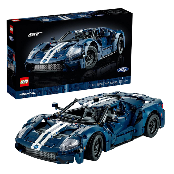 1466-Piece LEGO Technic 2022 Ford GT 42154 Car Model Kit