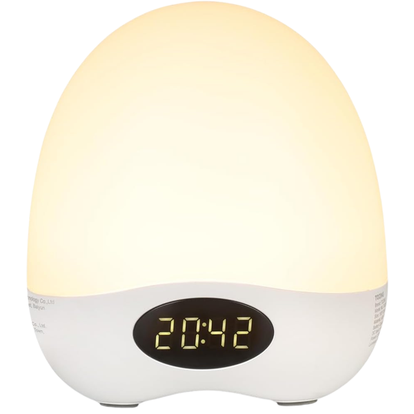 Portable Dimmable Egg Night Light With Timer & RGB Colors