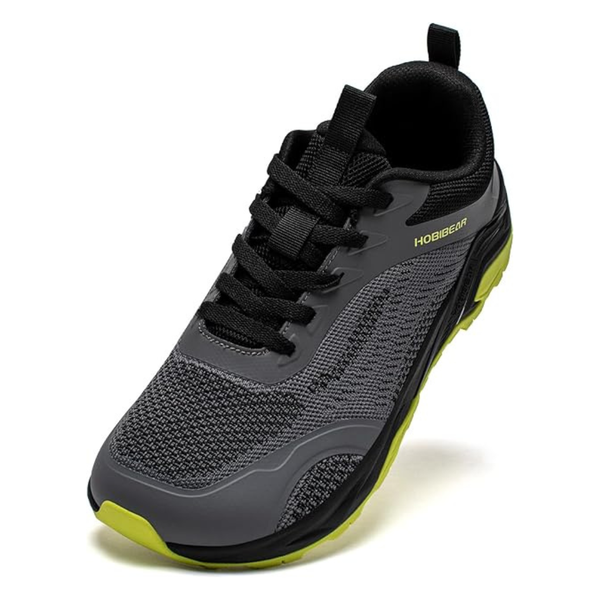 HOBIBEAR Men's Breathable Wide Toe Box Zero Drop Running Shoes