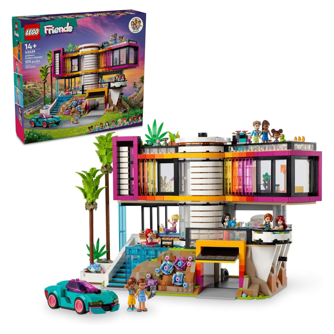 2275-Piece LEGO Friends Andrea's Modern Mansion Doll House (42639)