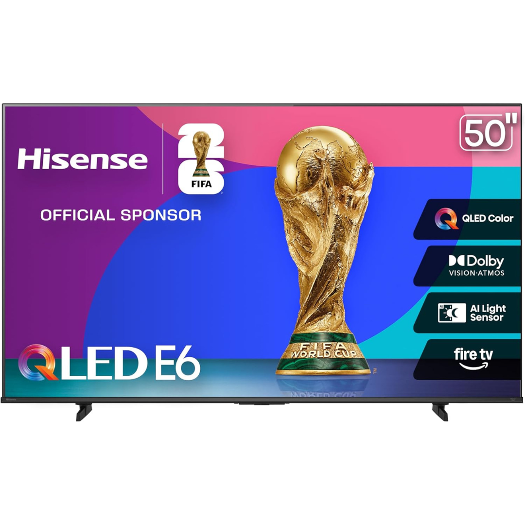 50" Hisense E6 Cinema Series 4K Ultra HDR Smart QLED Fire TV