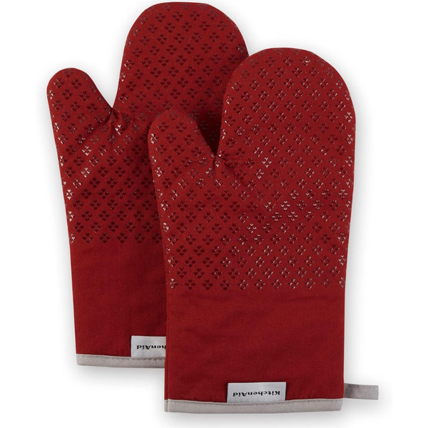 2-Piece KitchenAid 7" x 12.5" Asteroid Oven Mitt Set