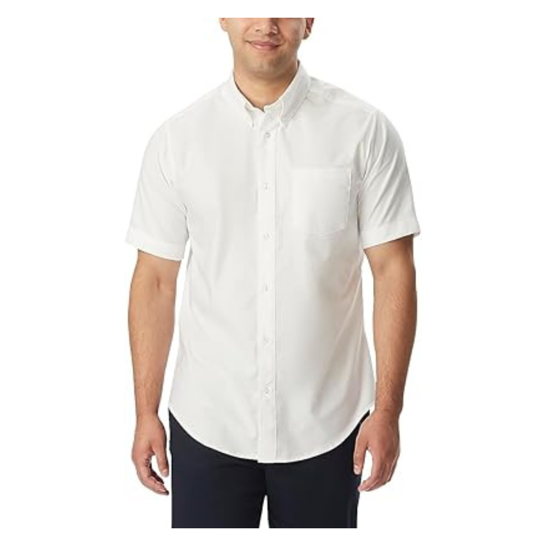 French Toast Boys' Short Sleeve Oxford Shirt