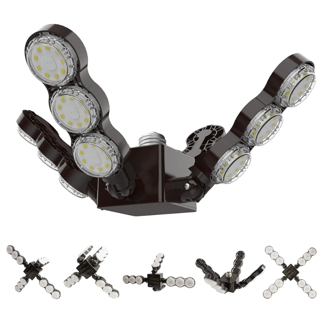 60W LED Garage Light With Infrared Motion Sensor