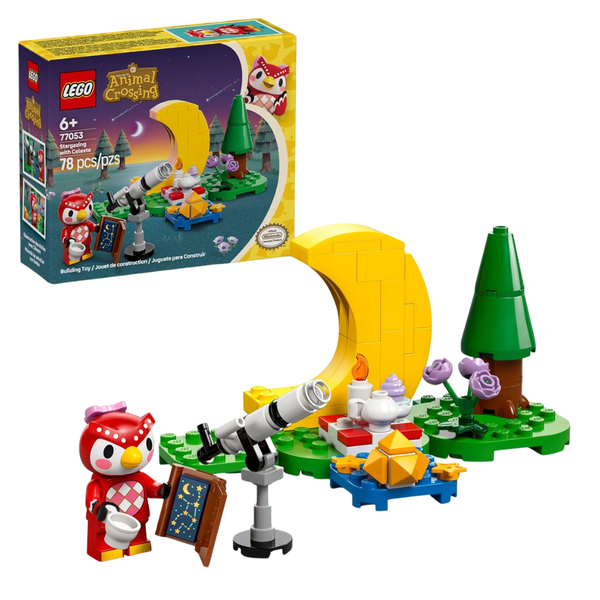 Lego Animal Crossing Stargazing With Celeste Building Toy