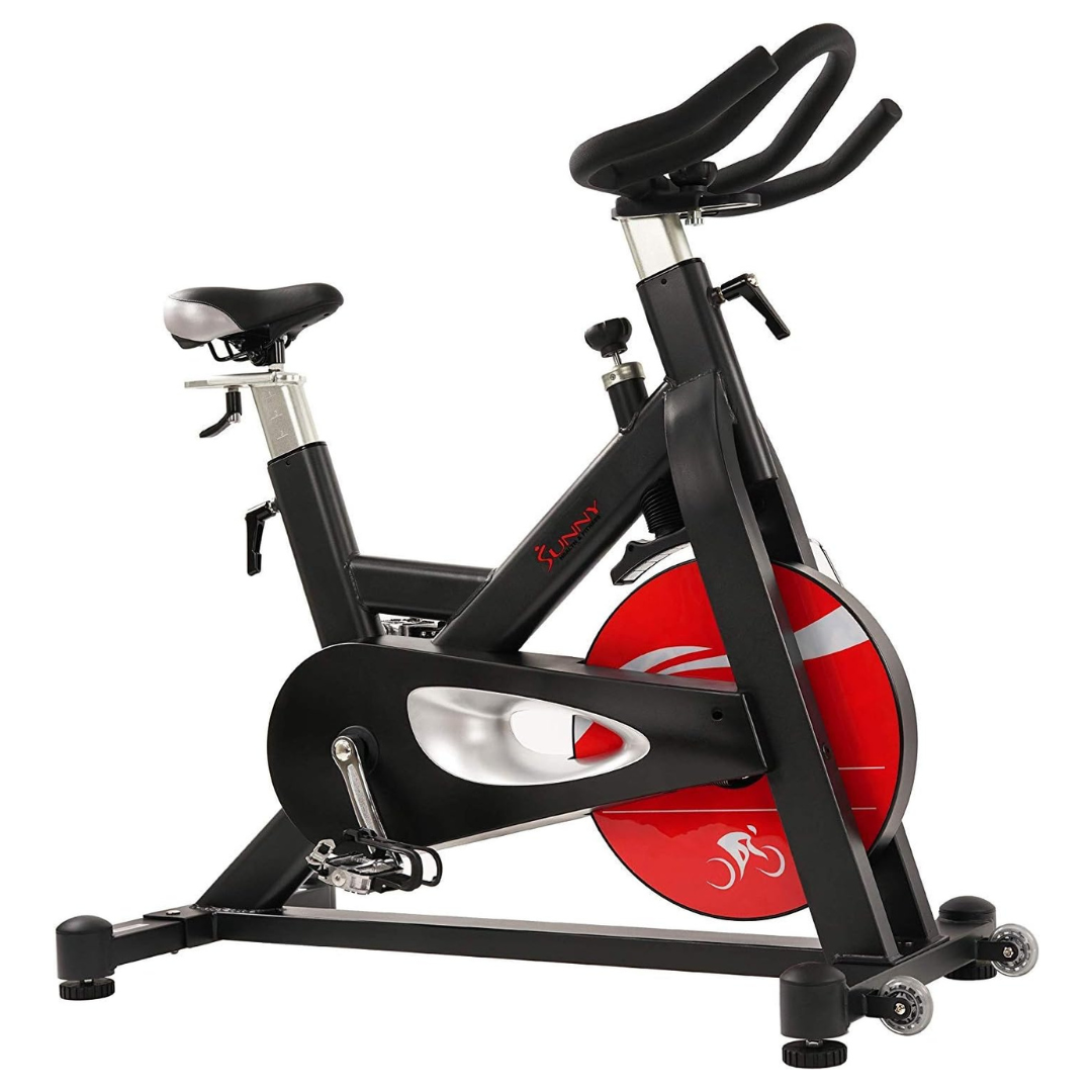 Sunny Health & Fitness Evolution Pro Magnetic Belt Drive Indoor Cycling Bike