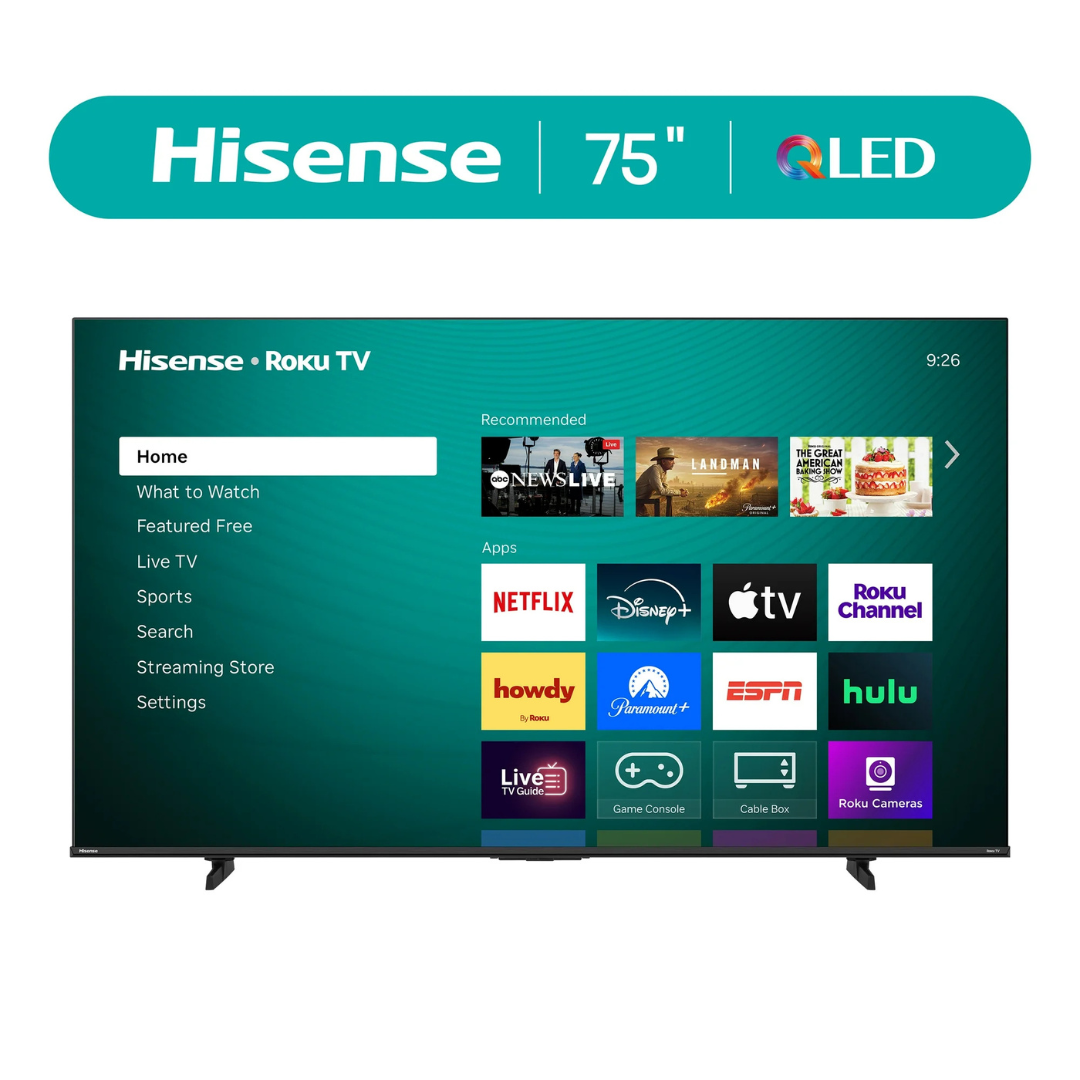 75" Hisense H5 Series 4K Ultra HDR Smart QLED Roku TV