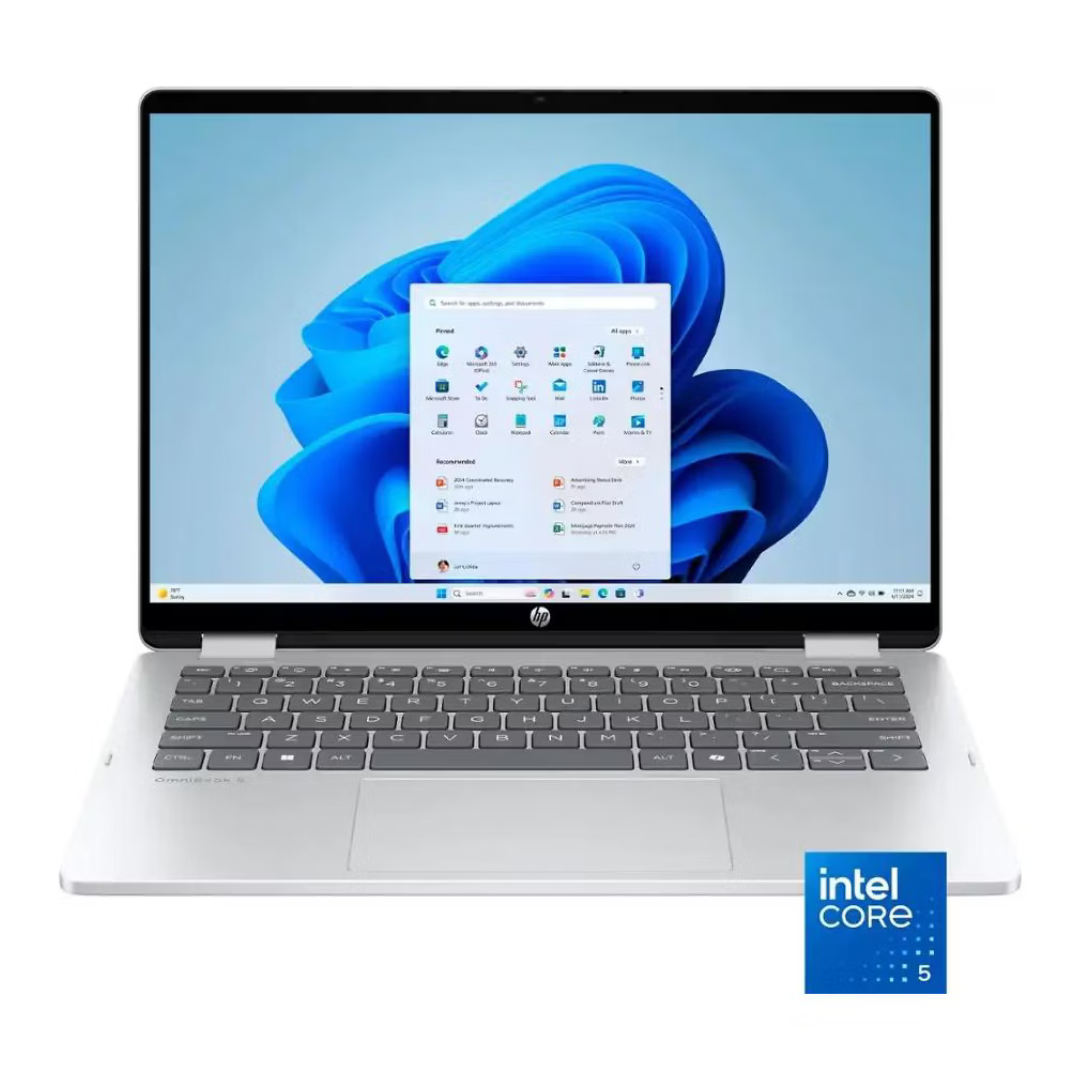 HP OmniBook 5 Flip 14" FHD+ Touch 2-in-1 Laptop (Core 5 120U / 8GB RAM / 512GB SSD)