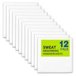 12-Pack Microfiber Sweat Absorbing Gym Handkerchiefs Towels