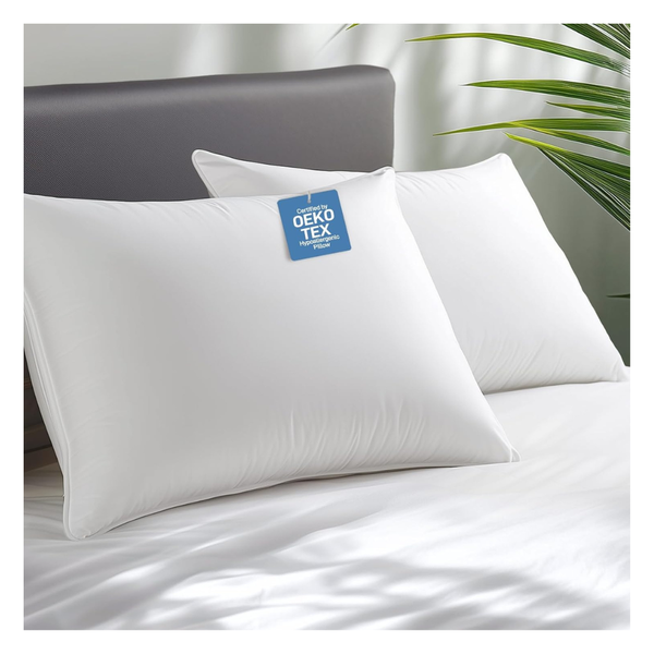 2-Pack Hypoallergenic Bamboo Viscose Shell Soft Bed Pillows