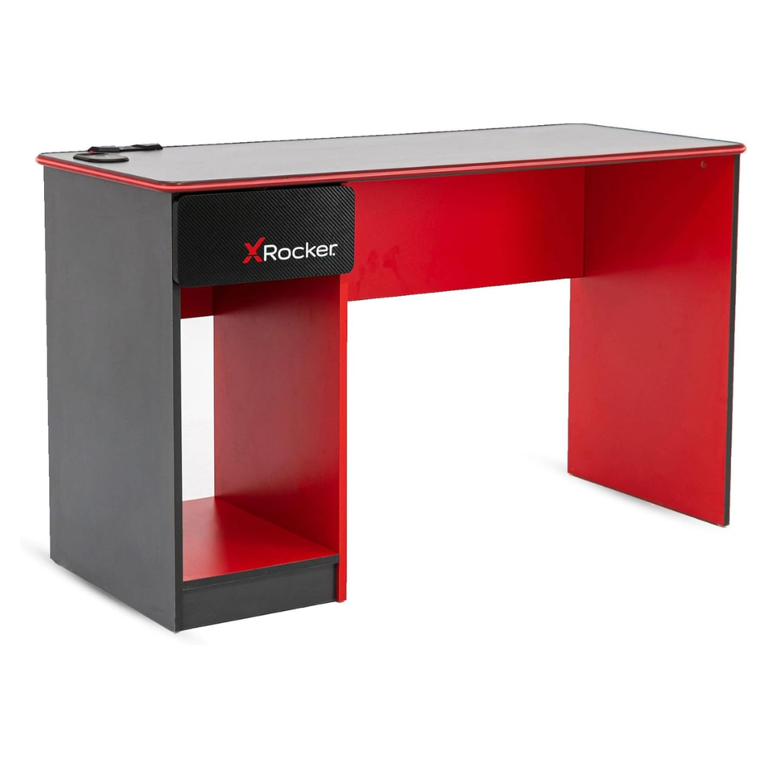 X Rocker Carbon Tek LED Gaming Desk