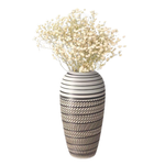 10.4" Tall Boho Ceramic Rustic Floor Vase