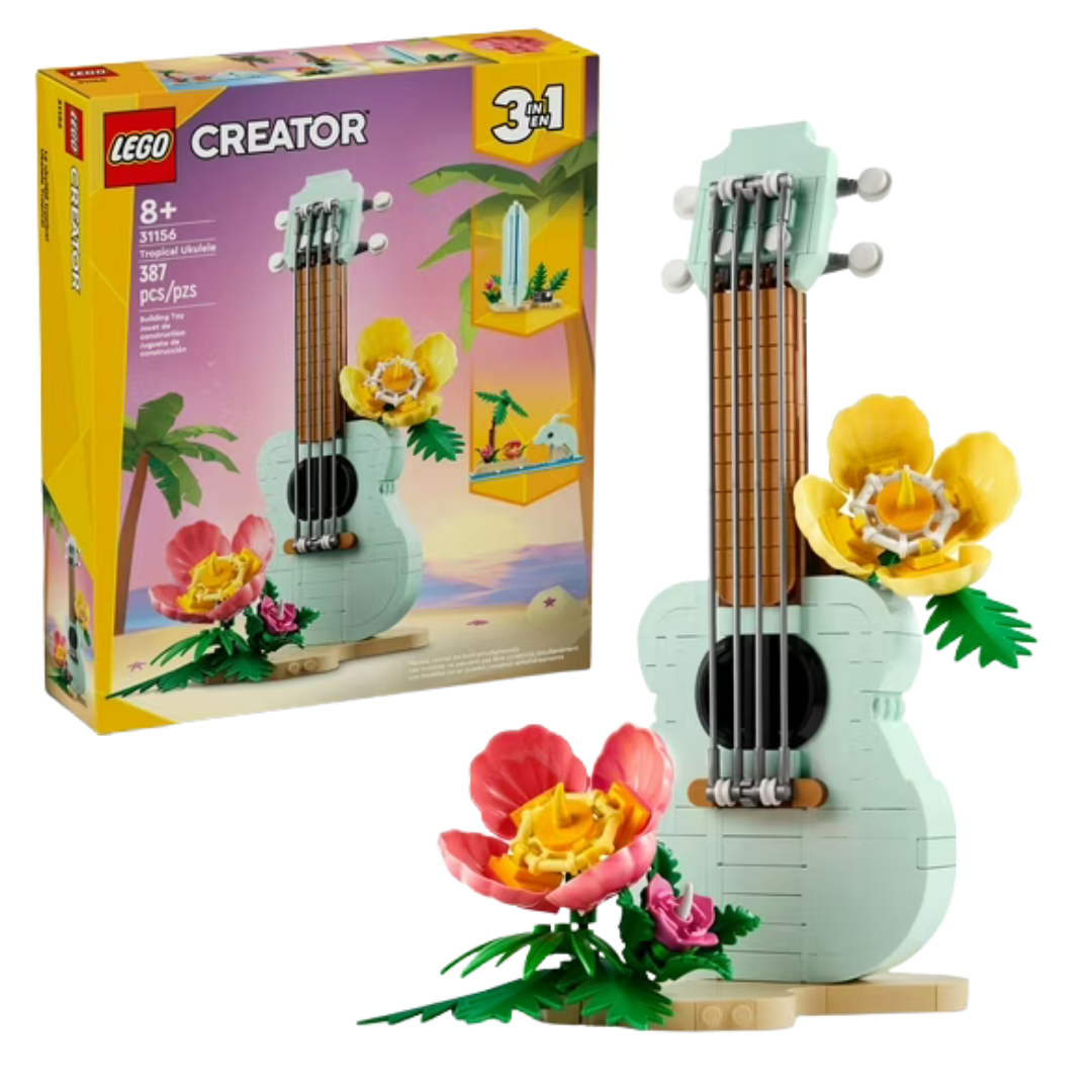 387-Piece LEGO Creator 3-in-1 Tropical Ukulele Building Set (31156)