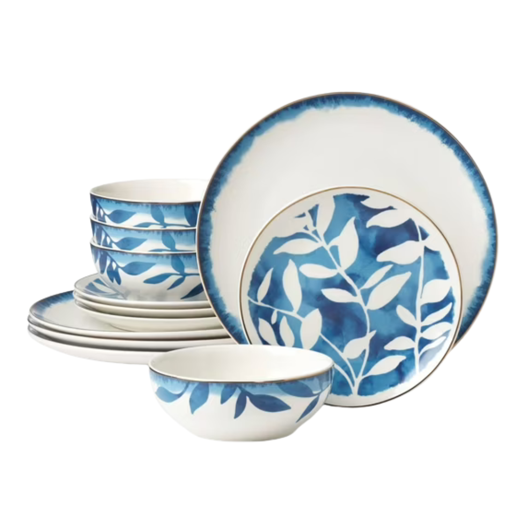 12-Piece Oneida Entertain 365 Aura Porcelain Tableware Set