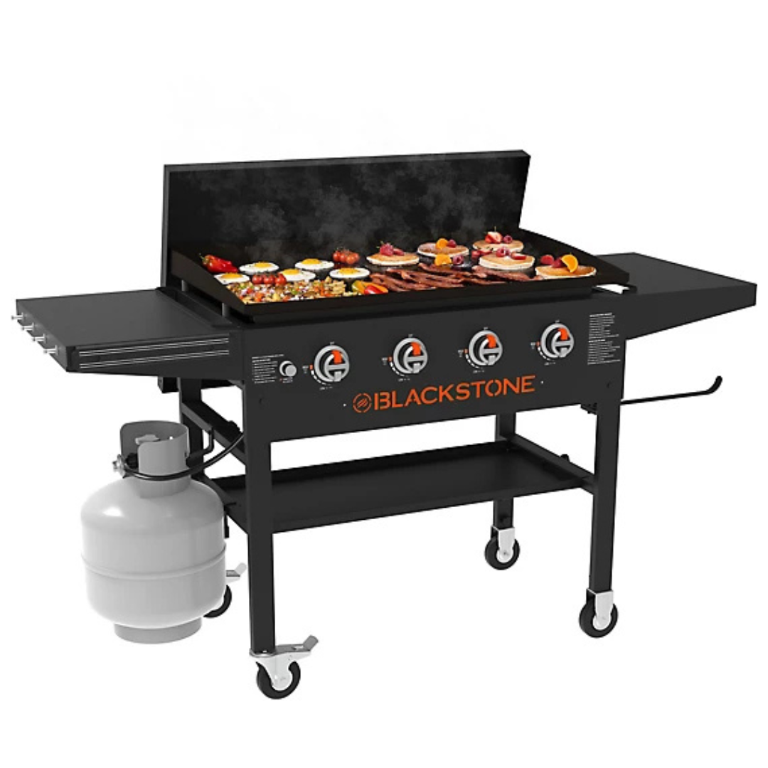 Blackstone 4-Burner 36" Gas Griddle Cooking Station With Hard Cover