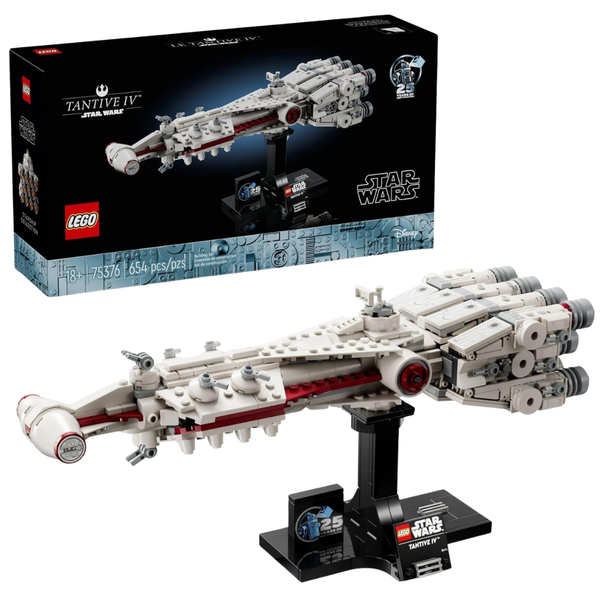 654-Piece LEGO Star Wars Tantive IV Starship Building Set (75376)