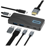 5-Port SABRENT 10Gbps USB Type-C Hub W/ 100W PD & 4K@60Hz