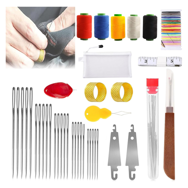 40-Pieces All-in-One Sewing Big Eye Steel Needles Set