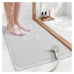 17" x 30" Non-Slip Shower Mat With Suction Cups & Foot Scrubber