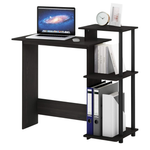 Furinno Efficient Home Computer Desk With Square Shelves