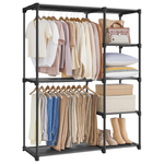SONGMICS Portable Closet Organizer Rack (44.1" x 16.9" x 65")