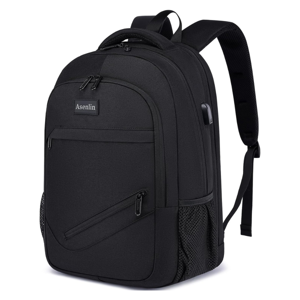 17.3" Slim Sturdy Laptop Backpack With USB Charging Port