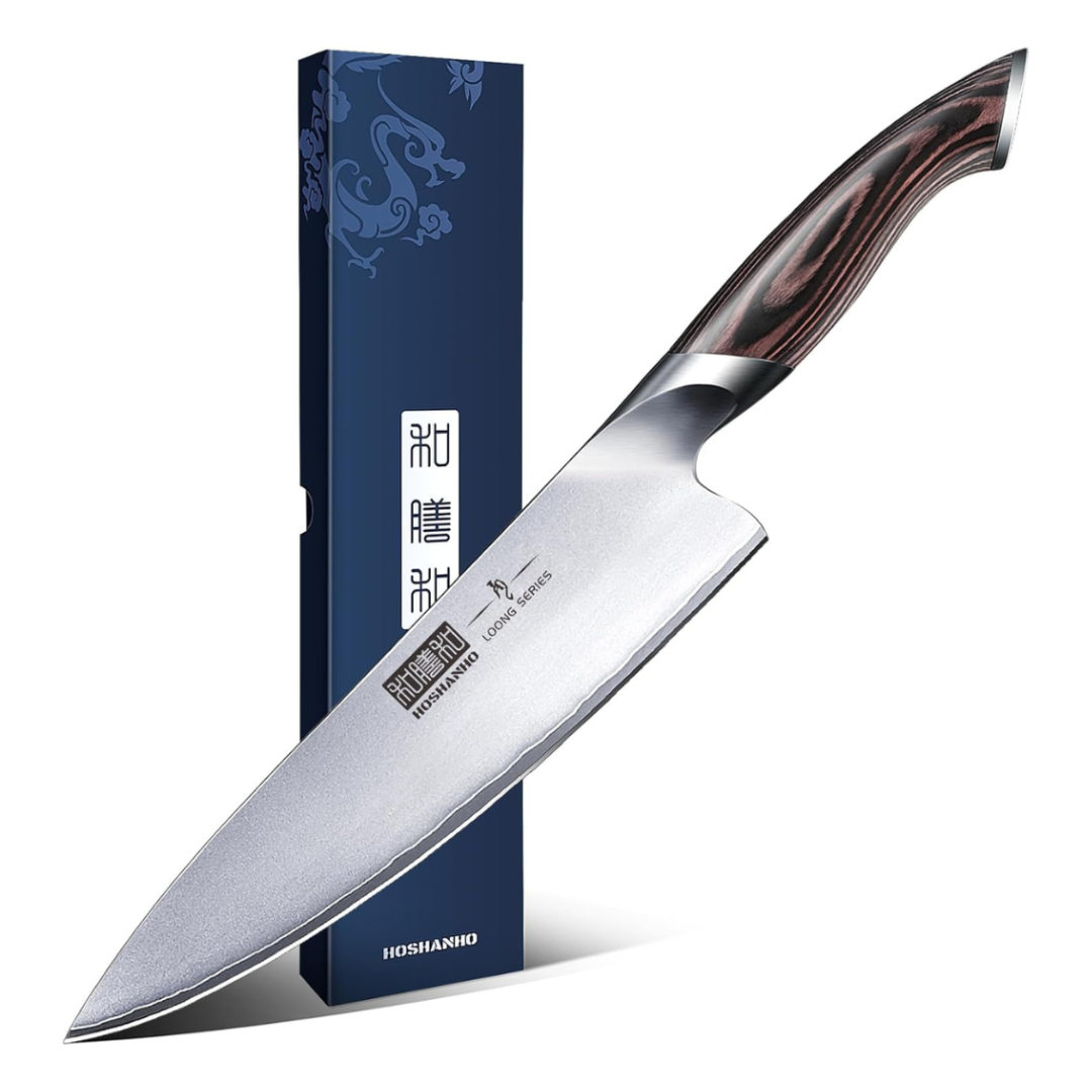 8" High Carbon Steel Non Slip Ultra Sharp Kitchen Knife