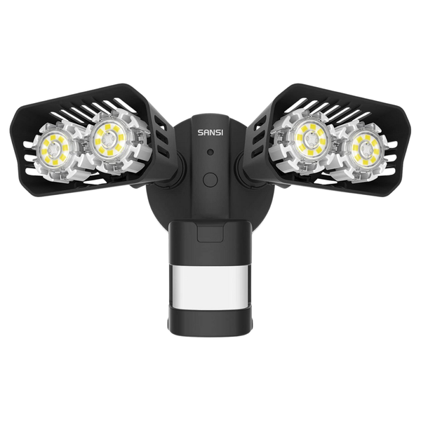 SANSI 18-Watt Motion Activated Outdoor Integrated LED Flood Light