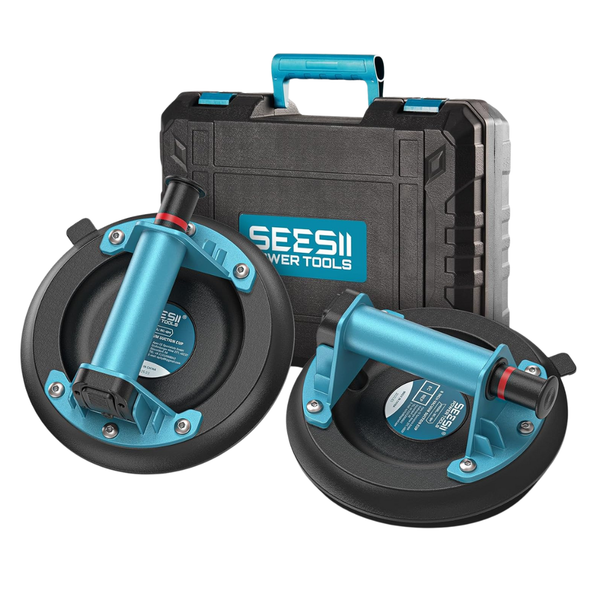 2-Pack 8" Tile Suction Cup Lifter W/ Handle And Pump