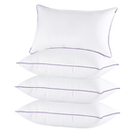 Set Of 4 Washable Queen Size Supportive Bed Pillows Set