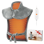 MaxKare Large Back & Shoulder Heating Pad W/ Auto Shut-off (Gray)