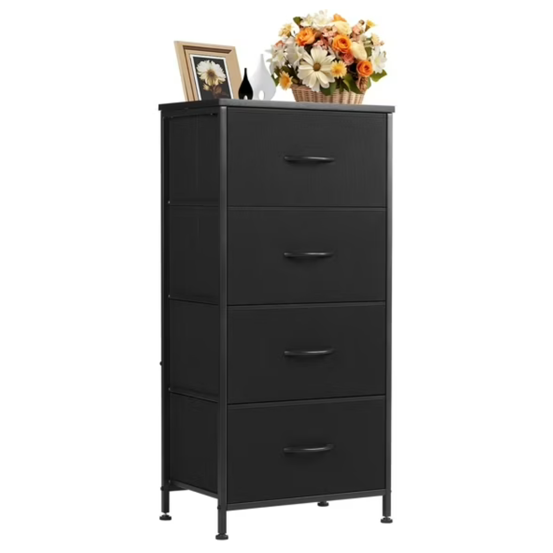 Concetta Wide Chest 4 Drawer Dresser With Wood Top
