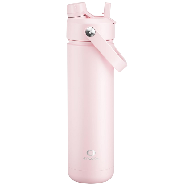26-Oz Insulated Stainless Steel Water Bottle W/ Straw & Twist Cap (Various)