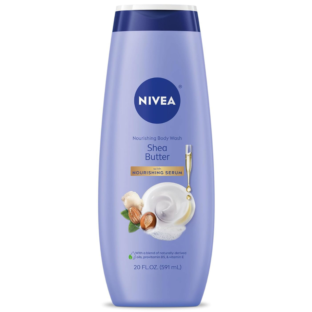 20oz NIVEA Shea Butter Care Body Wash With Nourishing Serum