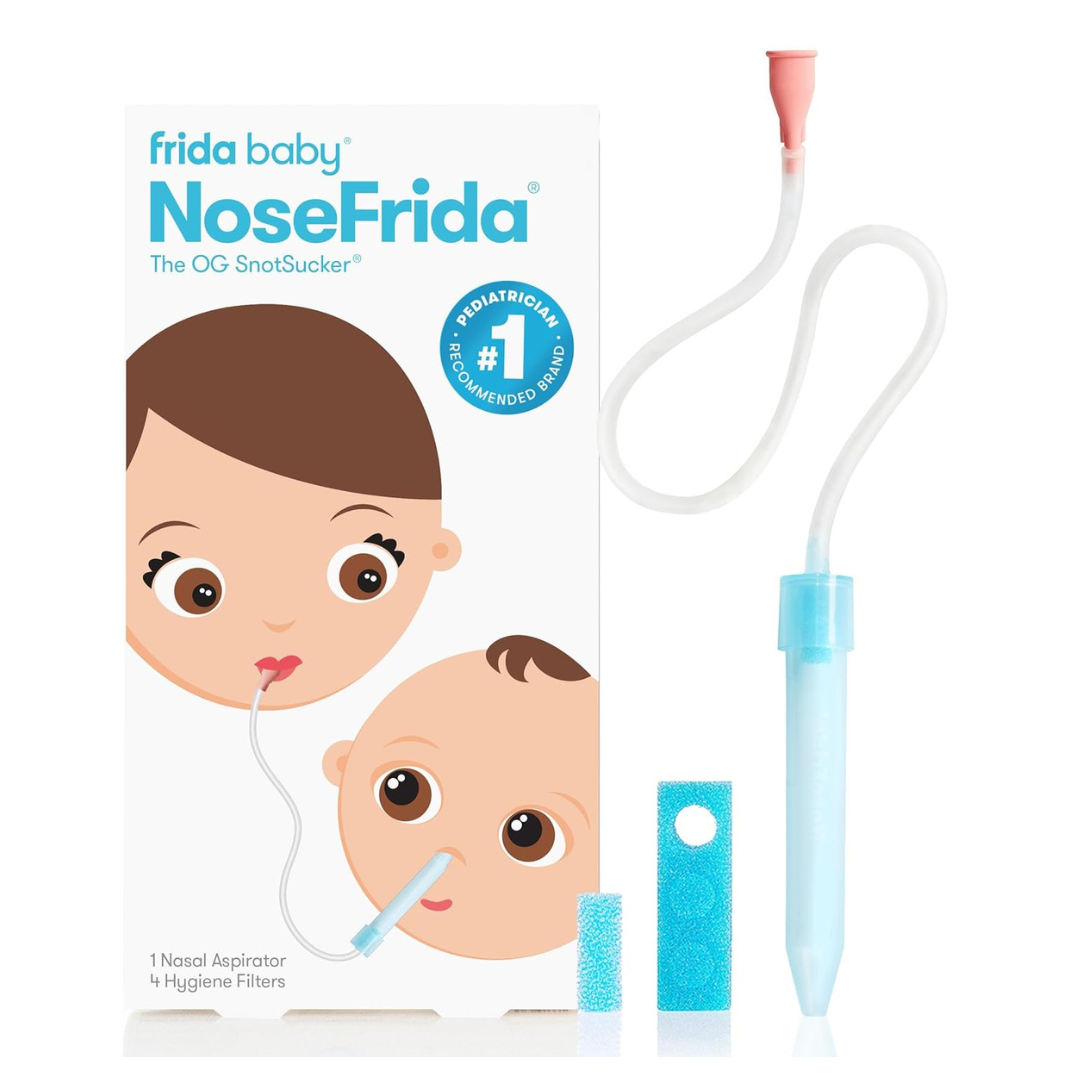 FridaBaby NoseFrida SnotSucker Baby Nasal Aspirator W/4 Hygiene Filters