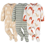 3-Pack Gerber Baby Boys' Toddler Fleece Footed Pajamas
