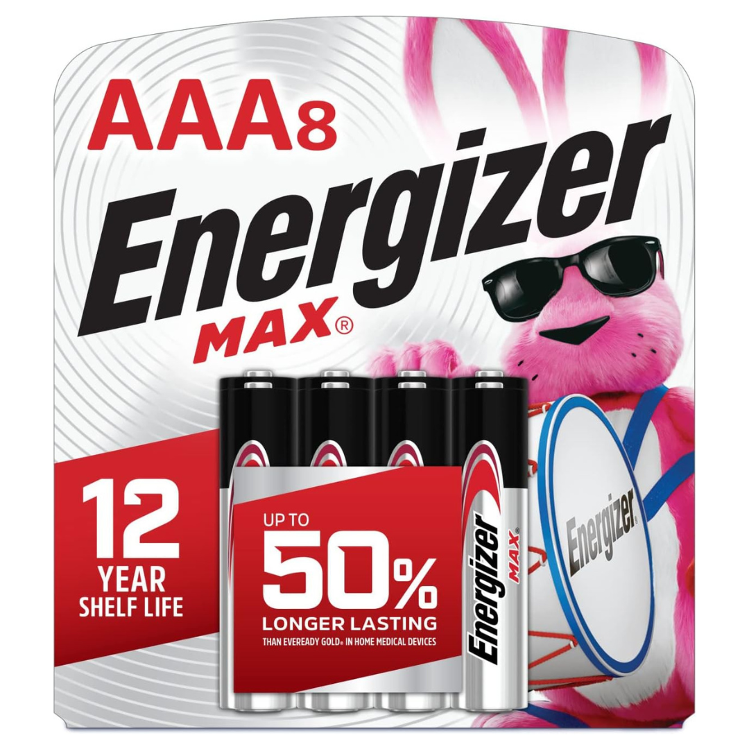 8-Pack Energizer MAX AAA Batteries