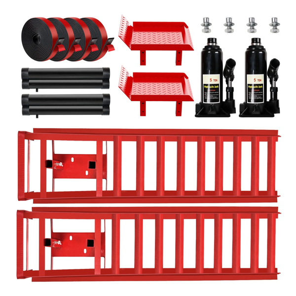 2-Pack Lafati Heavy-Duty 10,000-lbs. Hydraulic Car Ramp Set