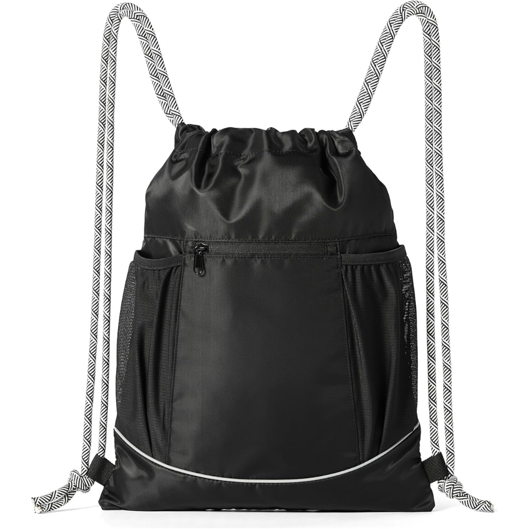 Amazon Basics Drawstring Lightweight Soccer Backpack