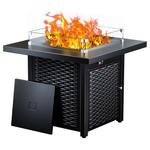 28" 50,000 BTU Steel Outdoor Gas Propane Fire Pit