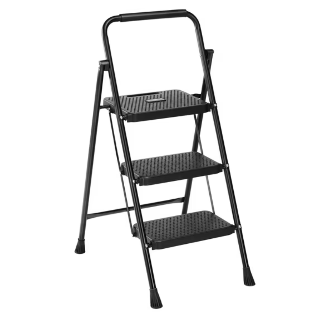 edx 3 Step Portable Folding Step Stool Heavy Duty Ladder