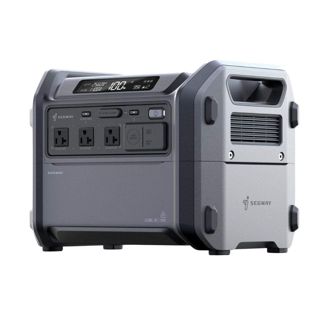 Segway Cube 1000 2200W 1024Wh LiFePO4 Portable Solar Power Station