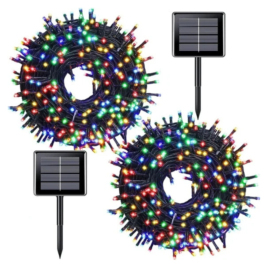 2-Pack 39ft 100 LED Solar Outdoor Decoration Lighting (4-Colors)
